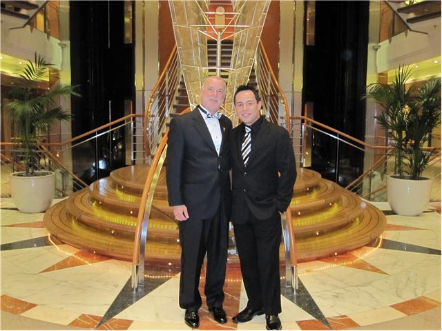 Bill Bishofberger and Matthew Tolang on Hawaii/Tahiti cruise